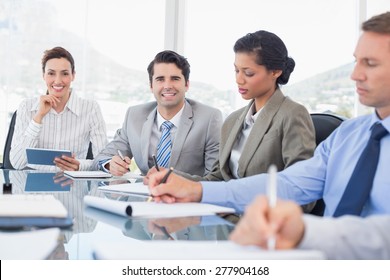 Business team during meeting in the office - Shutterstock ID 277904168