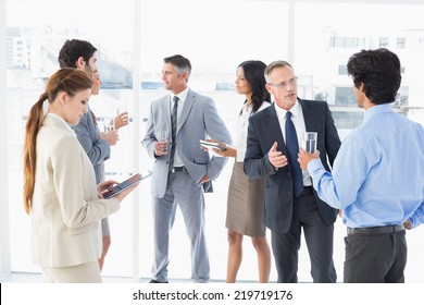 Business Team Enjoying Some Lunch At Work