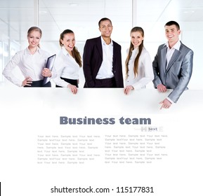 Business team holding the clipboard with copy space for text or design - Powered by Shutterstock