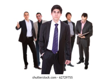 Business team isolated on white background - Shutterstock ID 62729755
