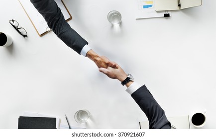 Business Team Meeting Handshake Applaud Concept