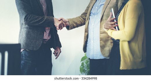 Business Team Partnership Greeting Handshake Concept - Shutterstock ID 334284998