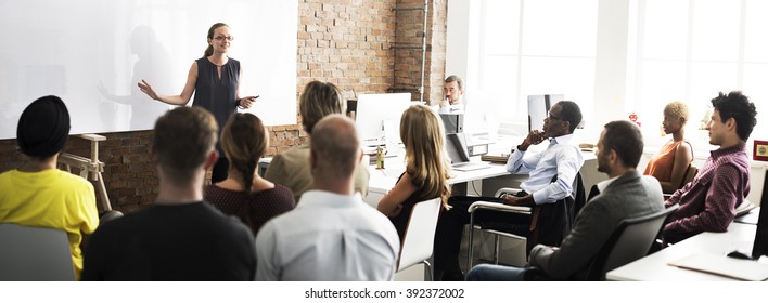 Business Team Training Listening Meeting Concept - Shutterstock ID 392372002
