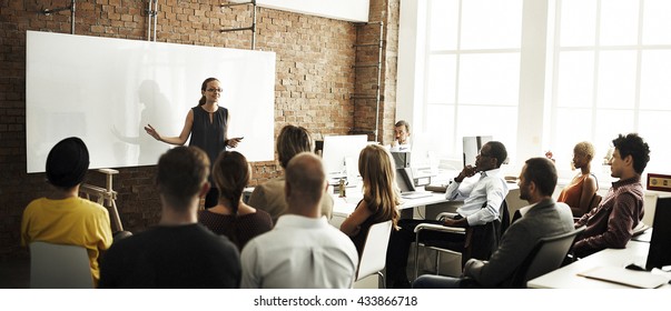 Business Team Training Listening Meeting Concept