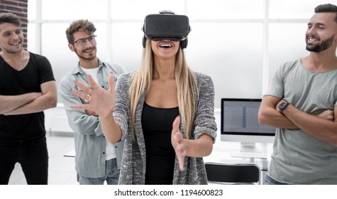 Business Team Working On Virtual Reality Applications And Games