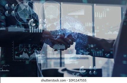 Business and technology concept. - Shutterstock ID 1091147555