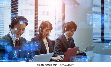 Business and technology concept. Smart office. GUI (Graphical User Interface). - Powered by Shutterstock