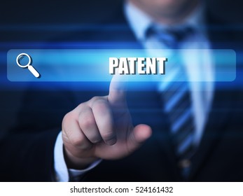 Business, Technology, Internet Concept. Patent Text In Search Bar.