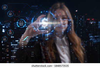 Business, technology, internet and network concept. Young businessman thinks over the steps for successful growth:  - Shutterstock ID 1848573535