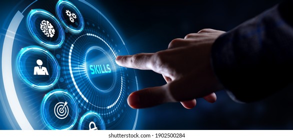 Business, Technology, Internet and network concept. Skill knowledge ability.