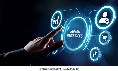 Business, Technology, Internet And Network Concept. Human Resources HR Management Concept.