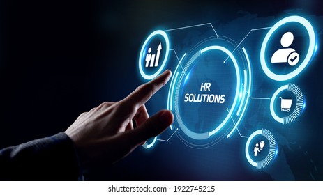 Business, Technology, Internet and network concept. Hr Solutions.              