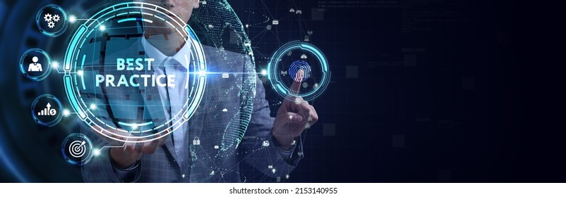 Business, Technology, Internet and network concept. BEST PRACTICE successful business concept.  - Shutterstock ID 2153140955