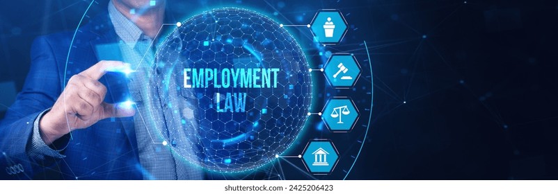 Business, Technology, Internet and network concept. Employment Law.