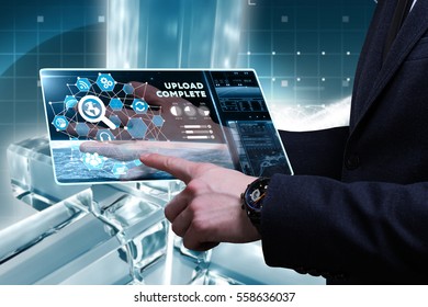 Business, Technology, Internet and network concept. Young busine - Shutterstock ID 558636037