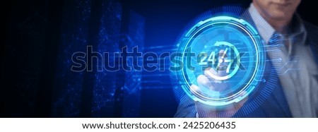 Business, Technology, Internet and network concept. Technical Support Center customer service.