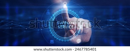 Business, Technology, Internet and network concept. Technical Support Center customer service.
