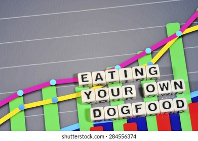 Business Term With Climbing Chart / Graph - Eating Your Own Dogfood