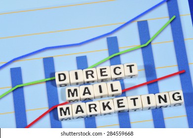 Business Term With Climbing Chart / Graph - Direct Mail Marketing