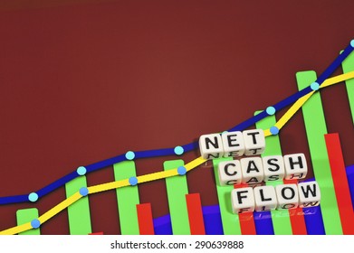 Business Term With Climbing Chart / Graph - Net Cash Flow