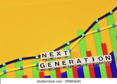 Business Term With Climbing Chart / Graph - Next Generation