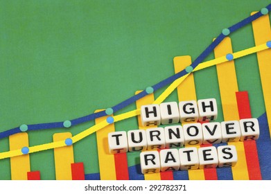 Business Term With Climbing Chart / Graph - High Turnover Rates