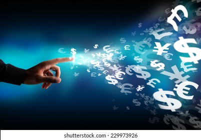  Business  Touch Screen Money Sign