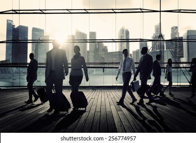 Business Travel Commuter Corporate Cityscape Trip Concept