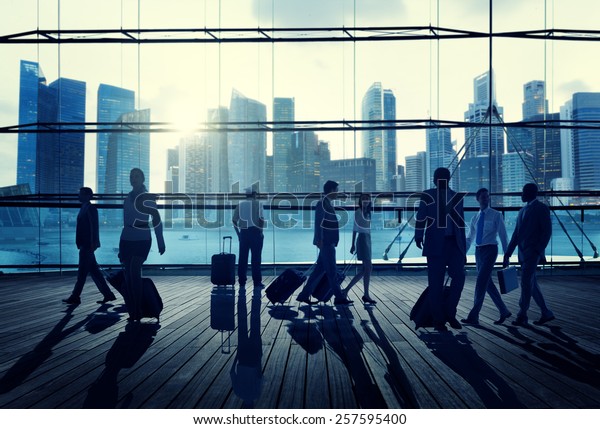 Business\
Travel Commuter Corporate Cityscape Trip\
Concept