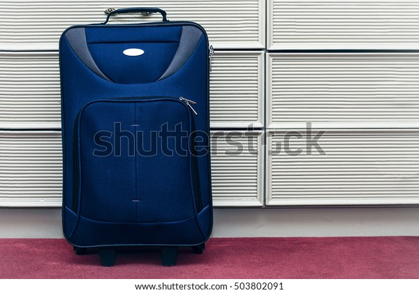 Business Travel Suitcase Wardrobe Hotel White Stock Photo Edit