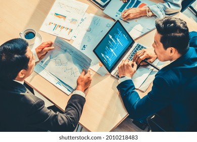 Business visual data analyzing technology by creative computer software . Concept of digital data for marketing analysis and investment decision making .