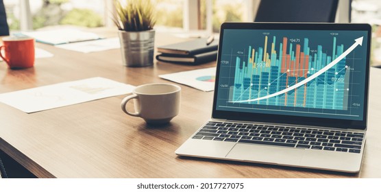 Business visual data analyzing technology by creative computer software