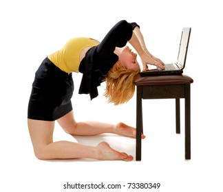 Bending Over Backwards Images Stock Photos Vectors Shutterstock