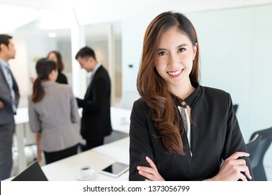 Business woman in conference room