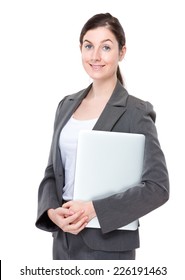 Business woman with laptop - Shutterstock ID 226191463