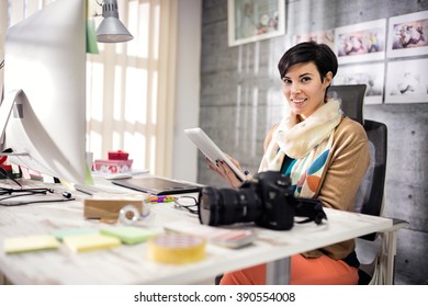 Business woman in modern equipped art studio - Powered by Shutterstock