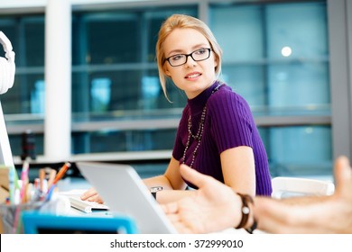 Business Woman In Office