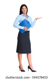Attractive Woman Pointing Stock Photo 253452082 | Shutterstock