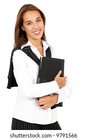 Business Woman Student Portrait Smiling Isolated Stock Photo 9791566 ...