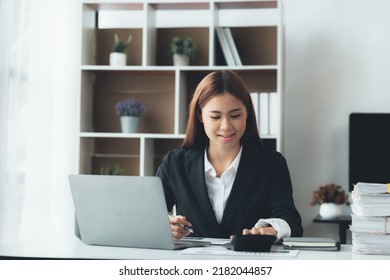 Business Woman Working Private Office She Stock Photo 2182044857 ...