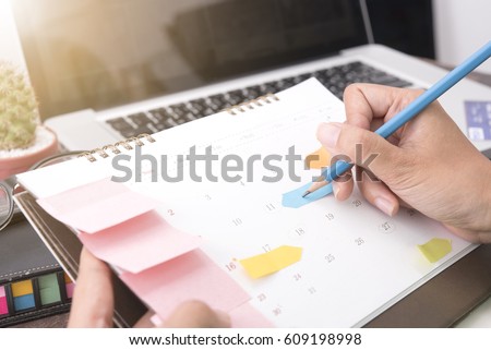 Business writing for working and schedule this month. Planner of meeting plan job.