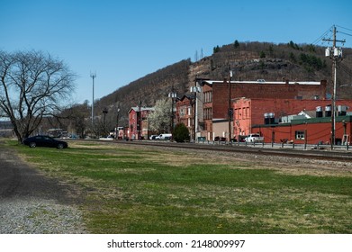 Businesses Line Railroad Avenue In Port Jervis, NY On Wednesday, April 21, 2022. 