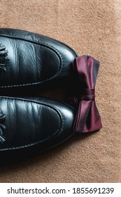 Businessman Accessories. Men's Accessories : Men's Bowtie, Black Shoes. Grooms Set