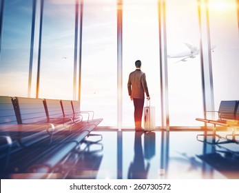 Businessman At Airport 