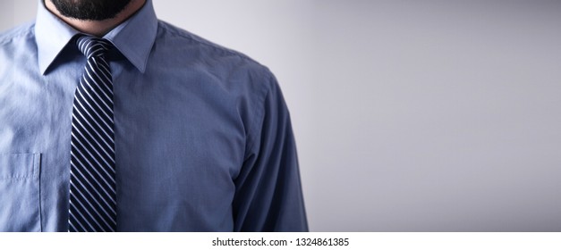 Businessman in blue shirt. - Shutterstock ID 1324861385
