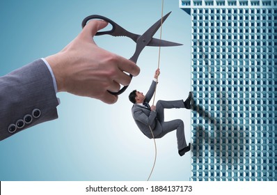 Businessman In Business Risk Concept