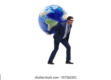 Man Carrying Globe Images, Stock Photos & Vectors | Shutterstock