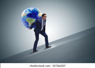 Man Carrying Globe Images, Stock Photos & Vectors | Shutterstock