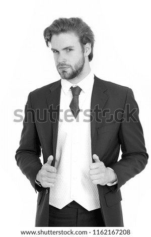 Similar – bearded guy in a retro jacket