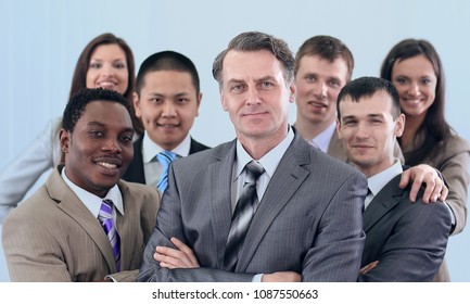 businessman and cohesive business team - Shutterstock ID 1087550663